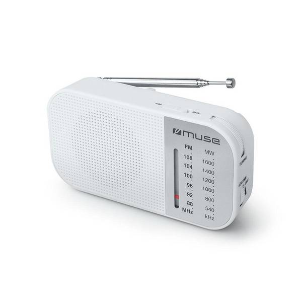 Radio Portable de Poche Analogique FM / MW Muse M-025RW avec Haut-Parleur