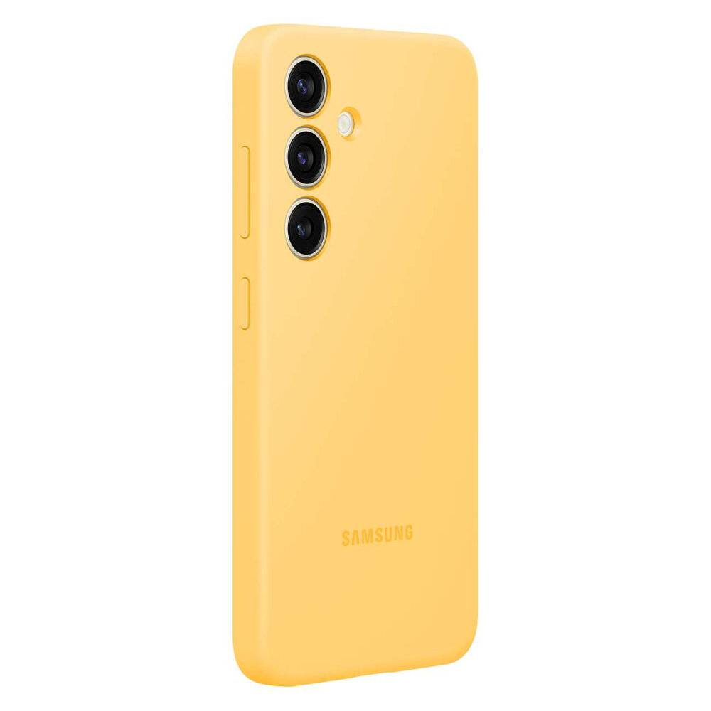 Samsung Silicone Coque arrière Samsung Galaxy S24 jaune résistant aux chocs EF-PS921TYEGWW-6