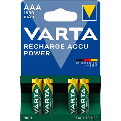 Pack 4 accus AAA 1000mAh Varta Professional-0