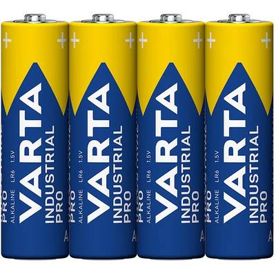 4 Piles Alcaline LR06 Industrial Pro Varta-0