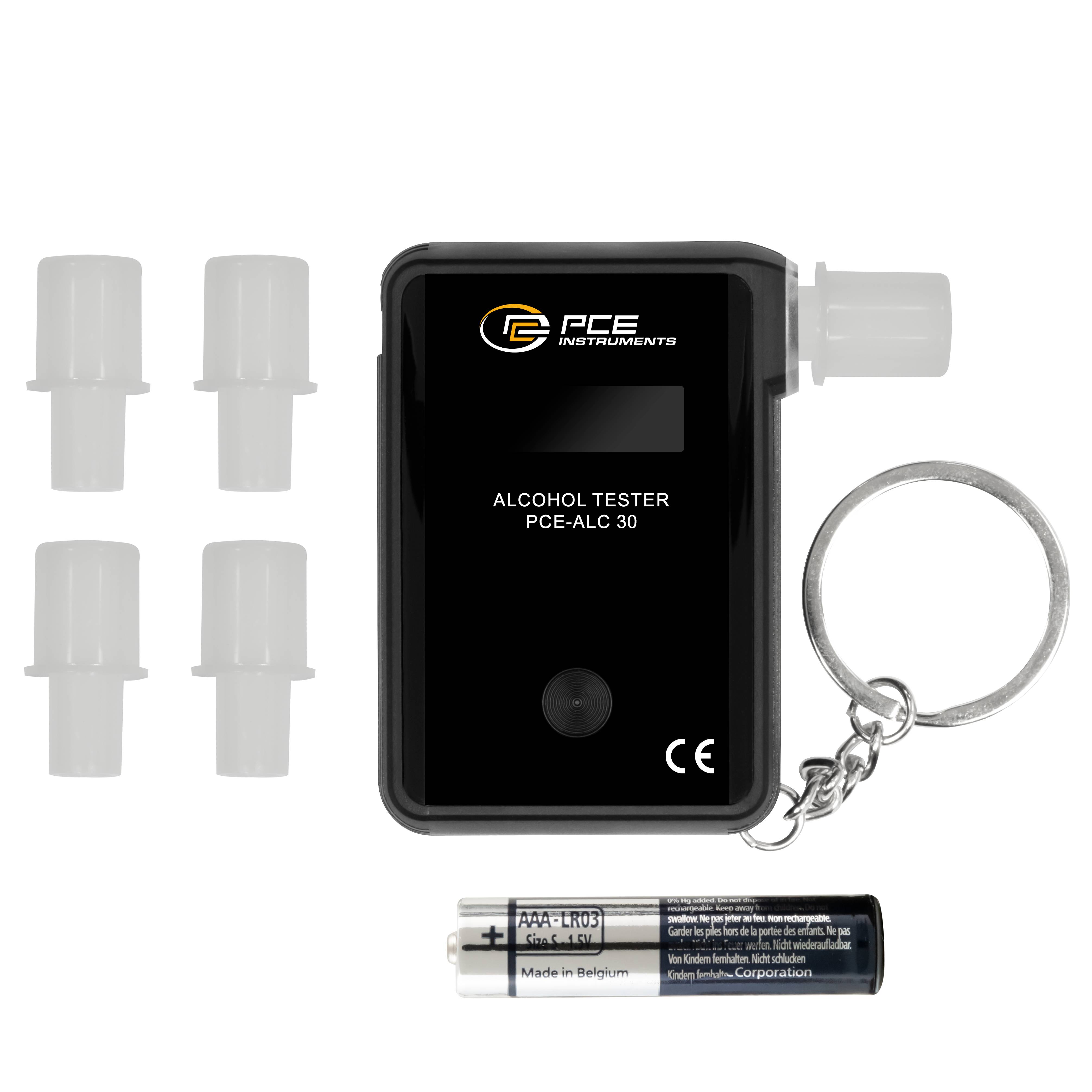 PCE Instruments PCE-ALC 30 Ethylomètre 0 à 2 mg/ml avec alarme, avec écran, possibilité d'afficher différentes unités-5