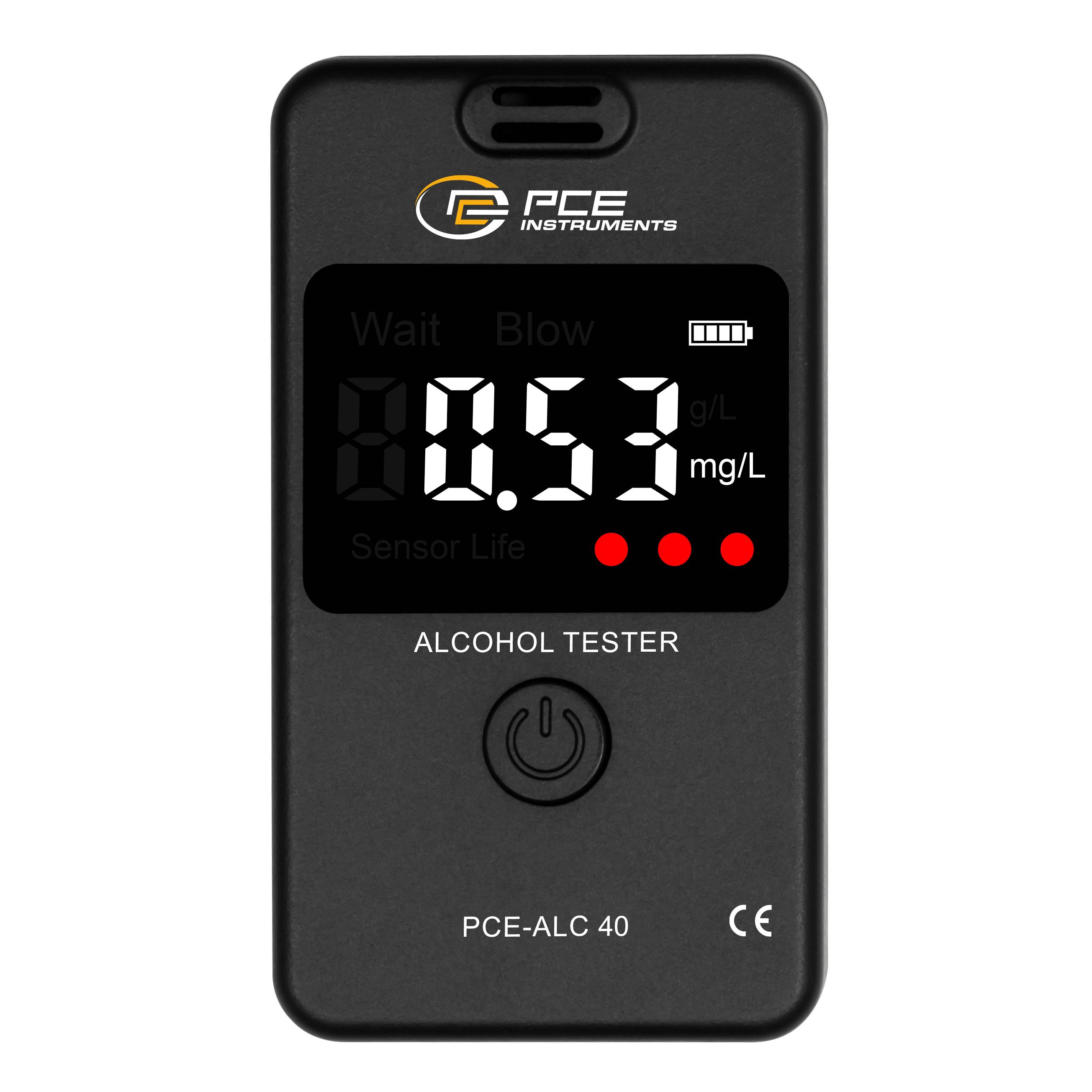 PCE Instruments Ethylomètre avec écran, possibilité d'afficher différentes unités-1