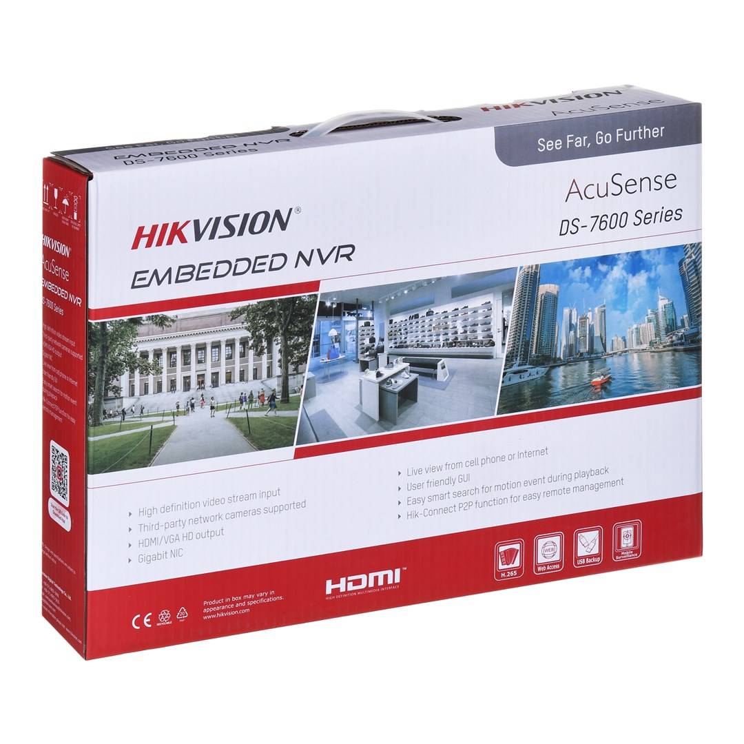 Hikvision DS-7608NXI-K1(D) NVR 8 canaux 1U K Series AcuSense 4K-3