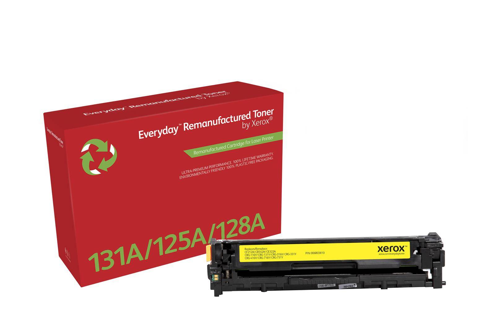 Toner remanufacturé Jaune Everyday™ de compatible avec HP 131A (CF212A), Capacité standard, 1800 pages, Jaune, 1 pièce(s-2