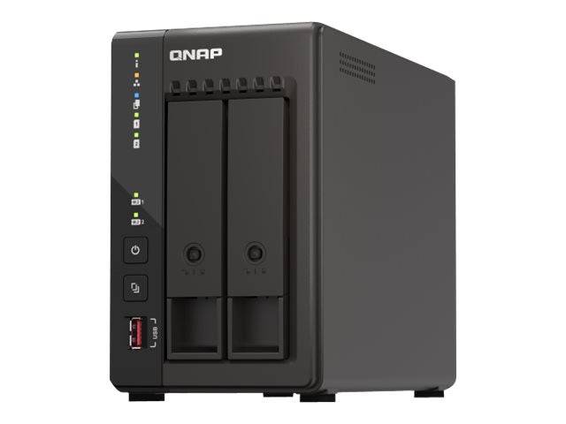 QNAP TS-253E-8G 2-bay desktop NAS Intel Celeron J6412 4C 2.0GHz burst 2.6GHz onboard 8Go RAM 2xHDMI 1.4b 2xM.2 2280 PCIe