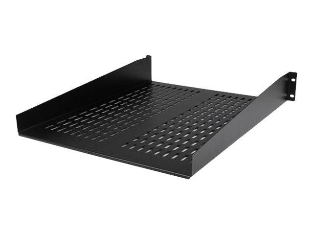2U 22" Vented Fixed Rack Mount Shelf-1