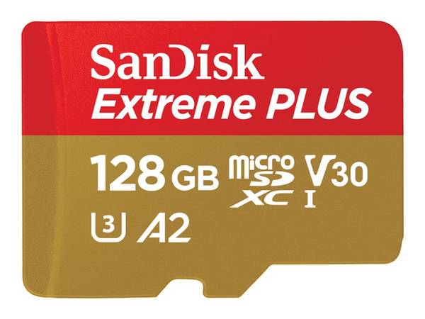 Ext PLUS microSDXC 128GB+SD 200MB/s