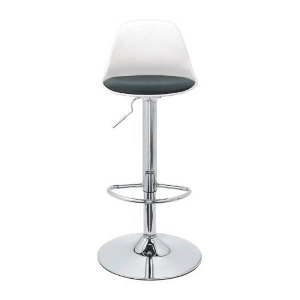 Tabouret semi-enveloppant dossier blanc - Lot de 2
