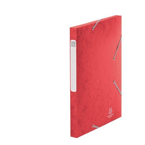 Chemise box Cartorel 24 x 32 cm dos 2,5 cm - rouge - Lot de 25-0