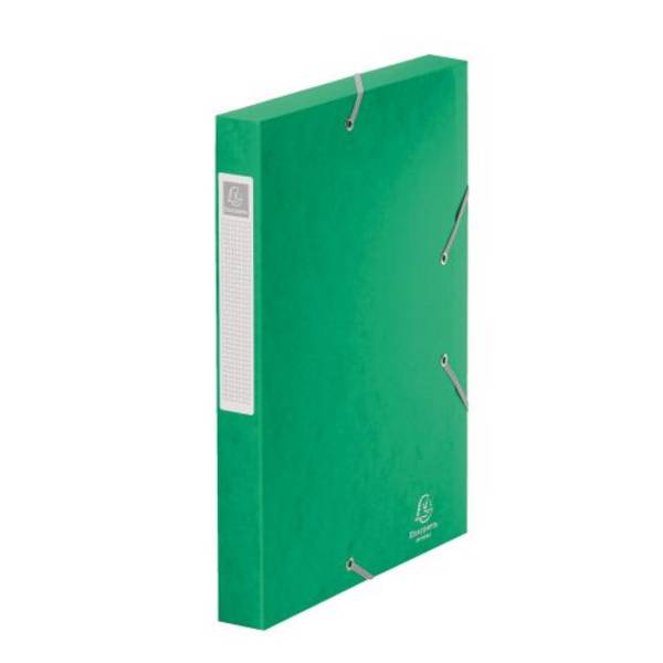Chemise box Cartorel 24 x 32 cm dos 4 cm - verte - Lot de 10