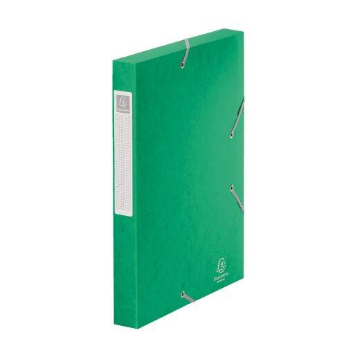 Chemise box Cartorel 24 x 32 cm dos 4 cm - verte - Lot de 10-0