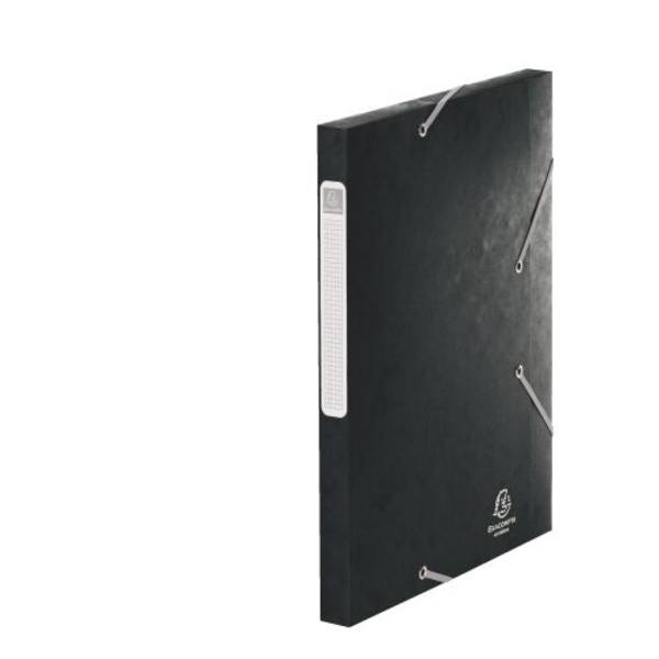 Chemise box Cartorel 24 x 32 cm dos 2,5 cm - noire - Lot de 25