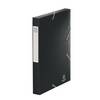 Chemise box Cartorel 24 x 32 cm dos 4 cm noire - Lot de 10