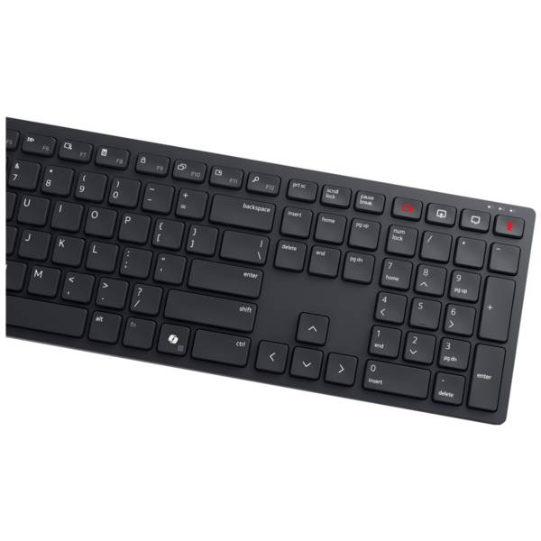 DELL Clavier filaire de collaboration Pro - KB525C - français (AZERTY), Taille réelle (100 %), Avec fil, USB, Plunger ke