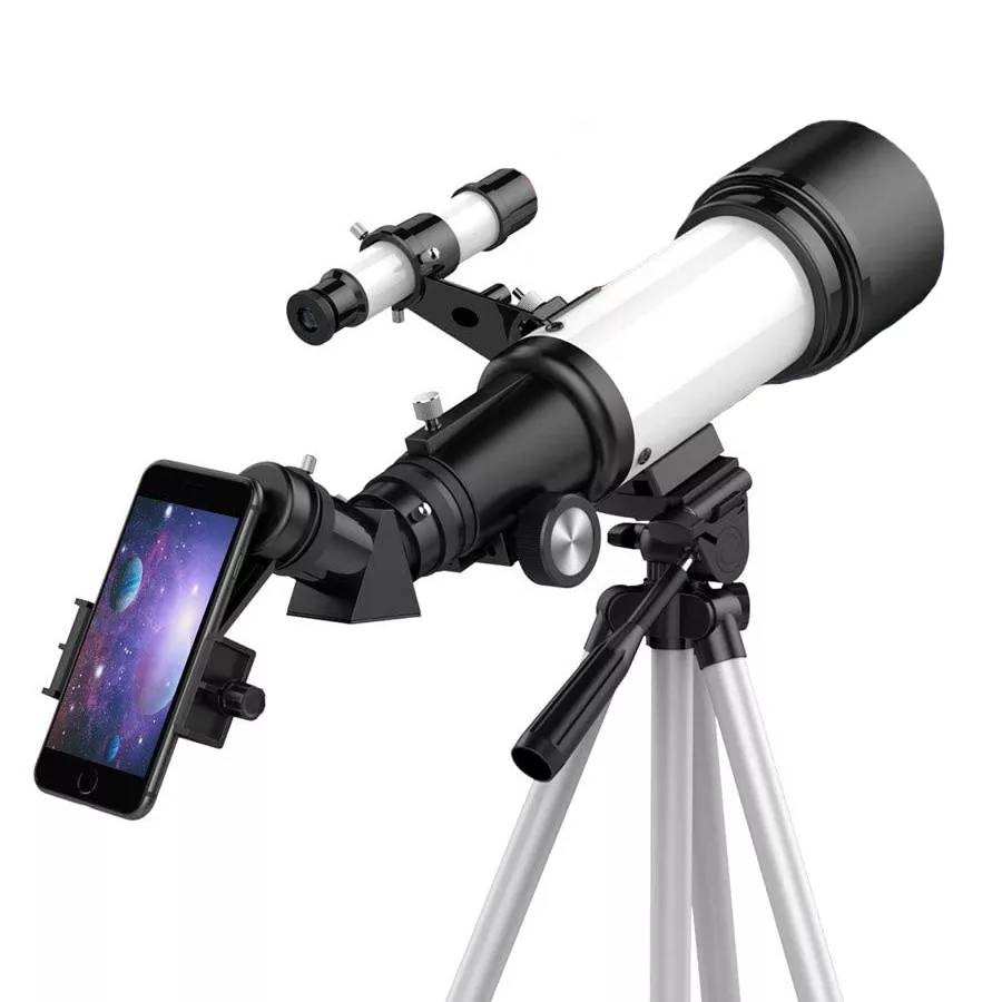 Télescope Lunette Astronomique 400 x 70 avec Trépied et Support Téléphone YONIS-0