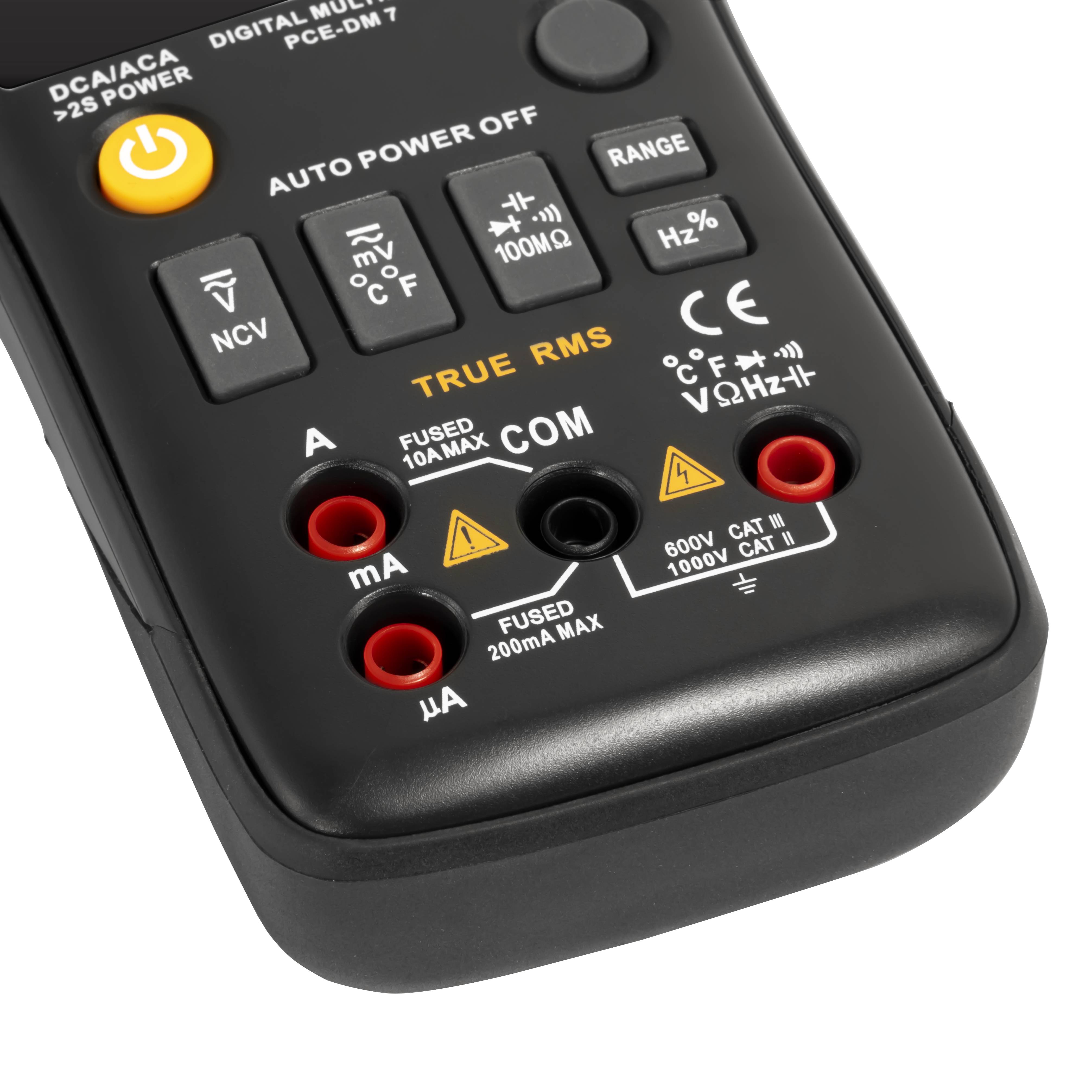 PCE Instruments Multimètre numérique enregistreur de données CAT II 1000 V, CAT III 600 V-2