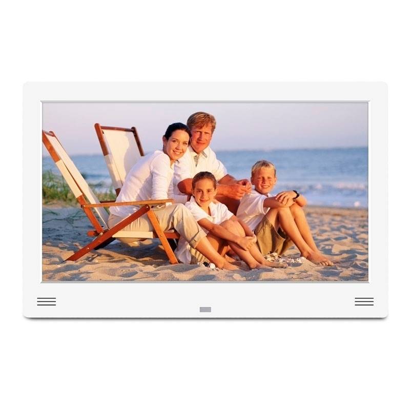 Cadre Photo Numérique Lecteur SD Média Audio Vidéo 11 Pouces USB Ms Réveil Blanc + SD 32Go YONIS-0