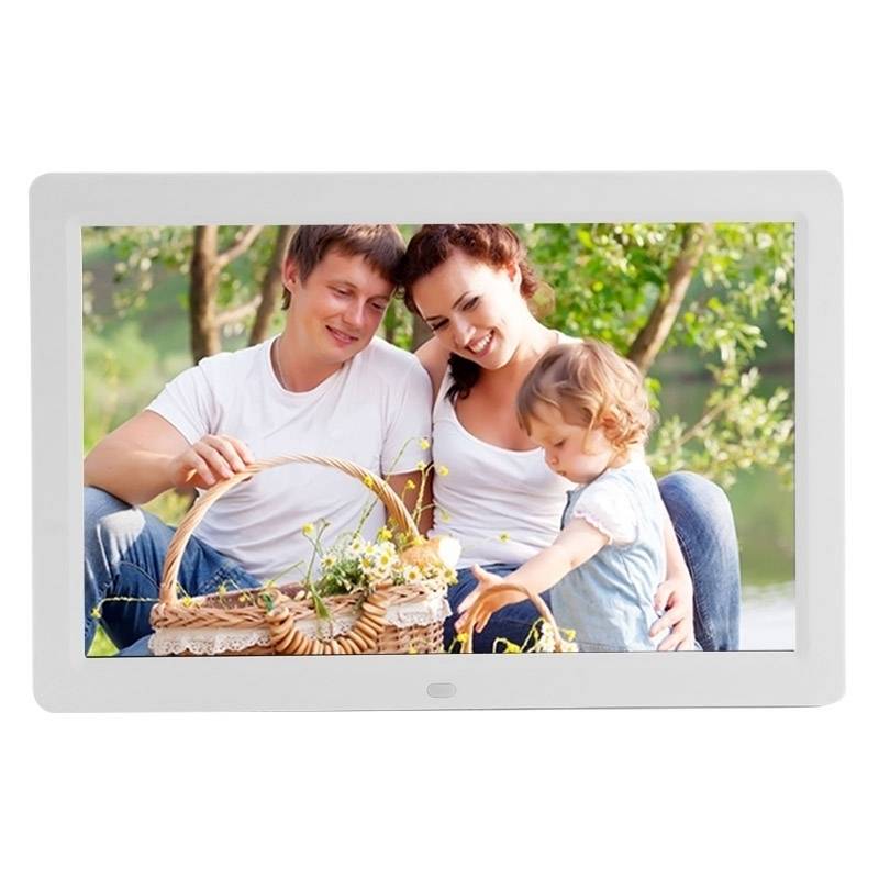 Lecteur Média Tft LED 12 Pouces Cadre Photo Numérique Vidéo Mp4 SD MP3 USB Blanc + SD 32Go YONIS-0