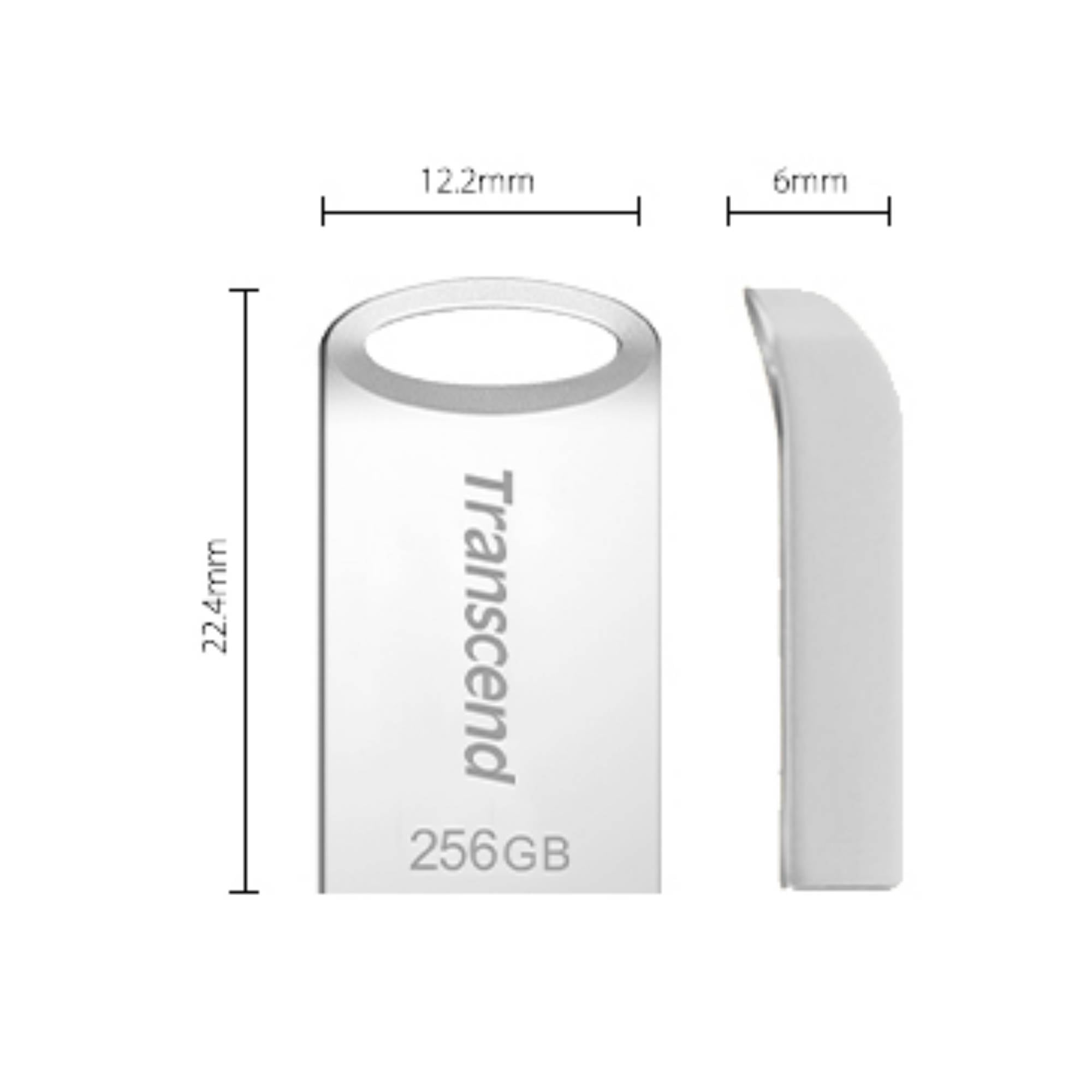 TRANSCEND 256Go USB 3.1 Pen Drive Silver-1