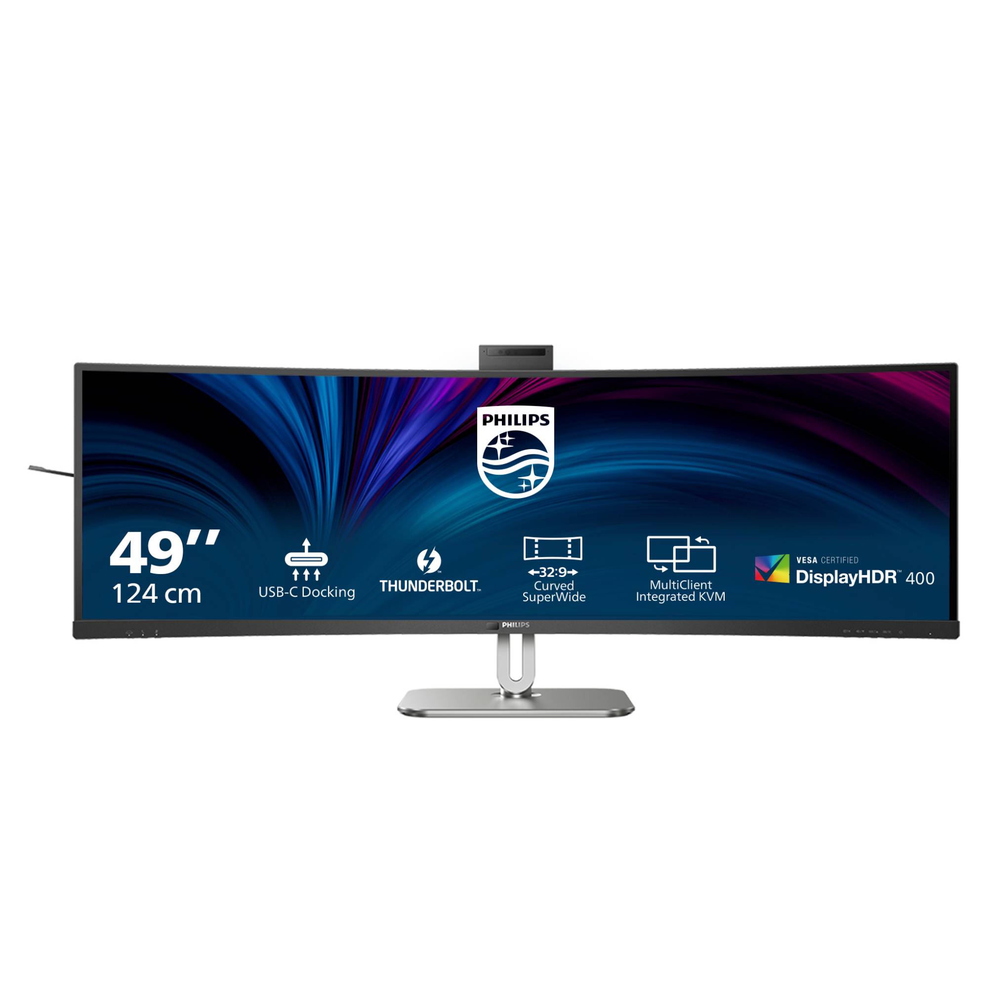 Moniteur LED Philips CEE F (A - G) 124.5 cm 49 pouces 32:9 4 ms VA LCD-2