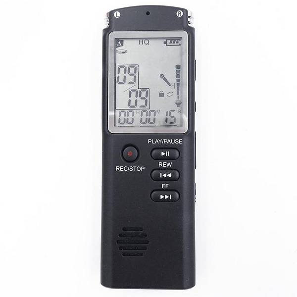 Dictaphone Numérique HD Réduction Bruit 16G Enregistreur MP3 WAV Noir YONIS
