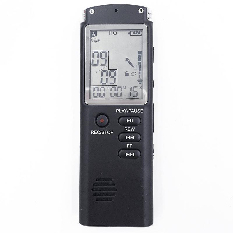 Dictaphone Numérique HD Réduction Bruit 16G Enregistreur MP3 WAV Noir YONIS-0
