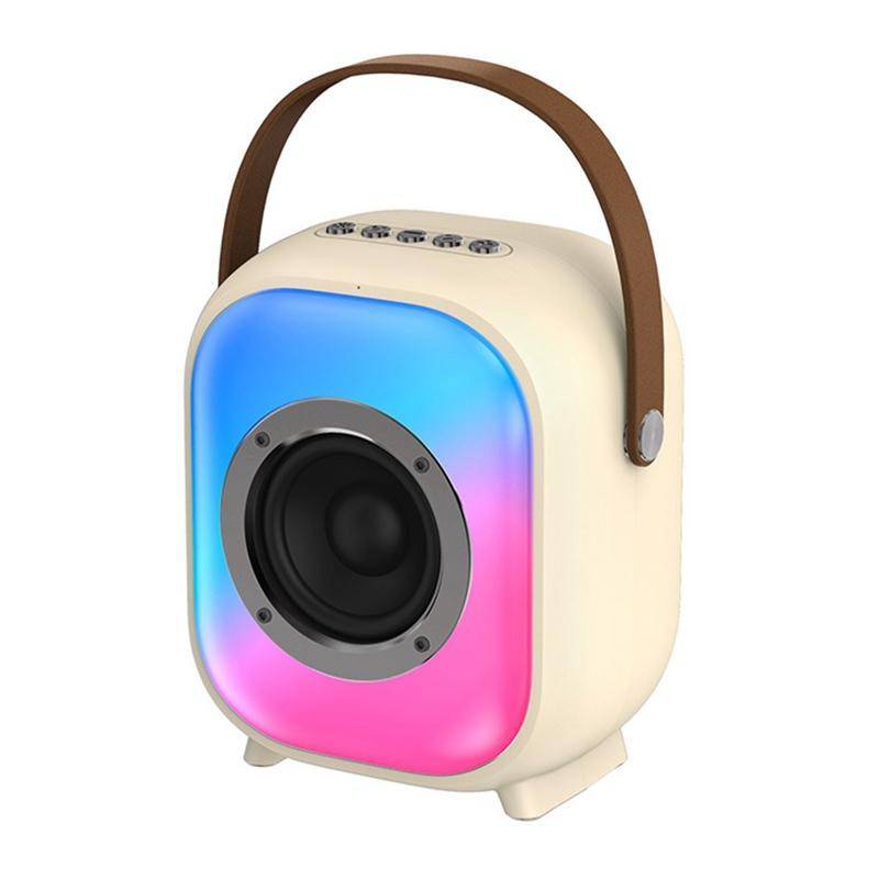 Enceinte Bluetooth Portable Puissante Avec Éclairage RGB Et Batterie Longue Durée Blanc YONIS-0