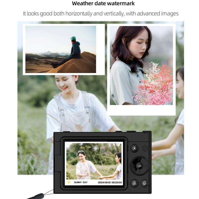 Caméscope Numérique 64MP 4K WiFi Avec Zoom 28x Et Écouteurs Inclus YONIS-1