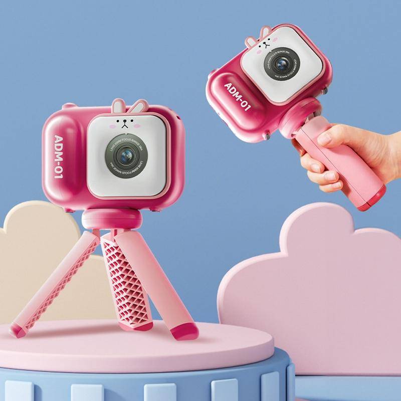 Appareil Photo Numérique Enfant 48MP Écran IPS 2.4 Pouces Rose Lapin Cadeau Idéal YONIS-1