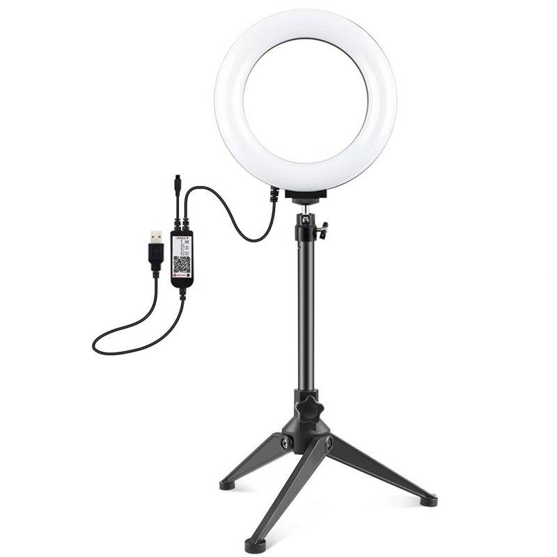 Ring Light LED RGBW 16cm Avec Trépied Télécommande Pour Photo Vidéo YONIS-0