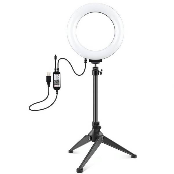 Ring Light LED RGBW 16cm Avec Trépied Télécommande Pour Photo Vidéo YONIS