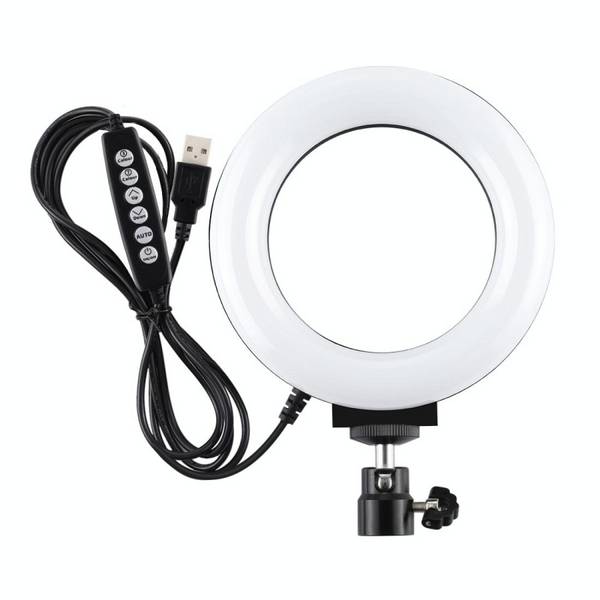 Ring Light RGBW 10 Modes 8 Couleurs Avec Trépied Pour Photo Et Vidéo Noir YONIS