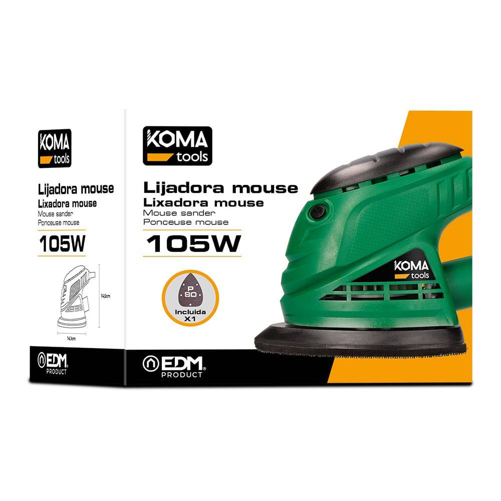 Ponceuse Mouse Koma Tools 105w Ponceuse Compacte Pour Détails Et Finitions - Koma Tools-2
