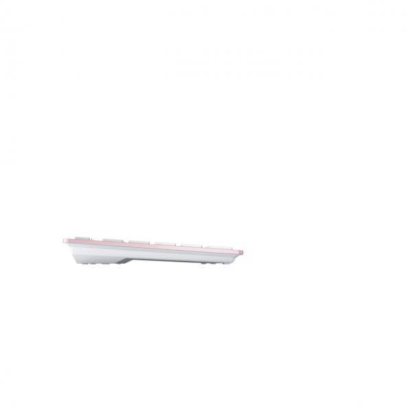 CHERRY KW 7100 MINI BT, Sans fil, Bluetooth, Commutateur de touche « ciseaux », AZERTY, Rose-1