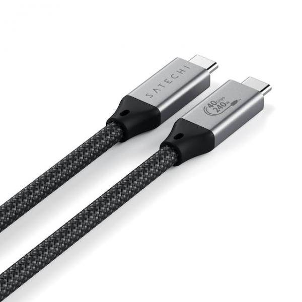 Câble USB4 Pro USB-C 240W 1.2m en Nylon Tressé-1