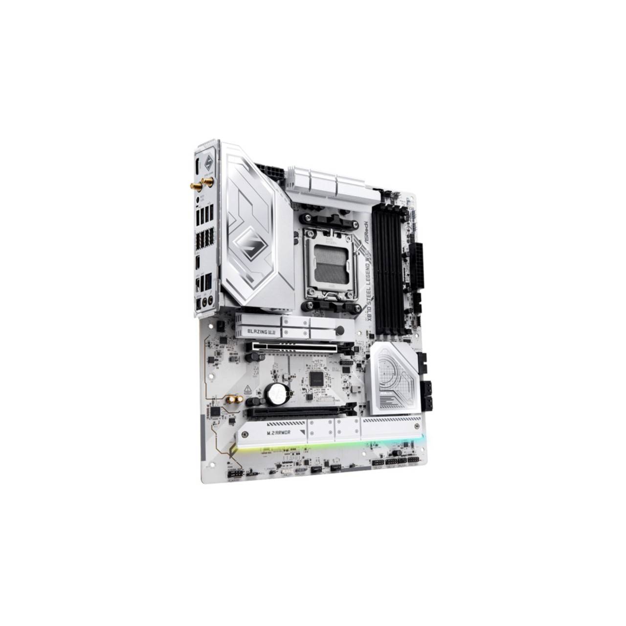 Asrock X870 Steel Legend WiFi, AMD, Emplacement AM5, AMD Ryzen™ 7, AMD Ryzen™ 9, DDR5-SDRAM, 256 Go, DIMM-3