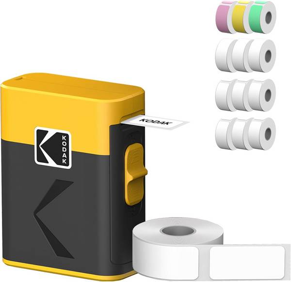 KODAK Memo Label ERA M50 Bundle - Imprimante d'Étiquettes Sans Fil + 13 Rouleaux Sticker , Bluetooth, iOS/Android, Impr