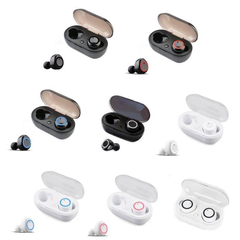 Ecouteurs Bluetooth Sans Fil Touch Haute Qualité Sonore 10m Distance - Rouge - Yonis-0