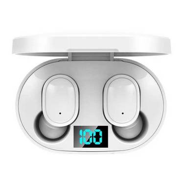 Écouteurs Bluetooth Sans Fil Avec Écran LED Et Réduction De Bruit - Blanc - Yonis