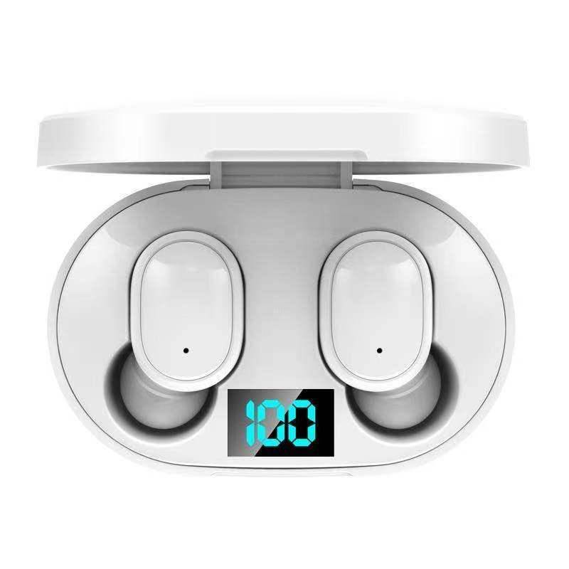 Écouteurs Bluetooth Sans Fil Avec Écran LED Et Réduction De Bruit - Blanc - Yonis-0