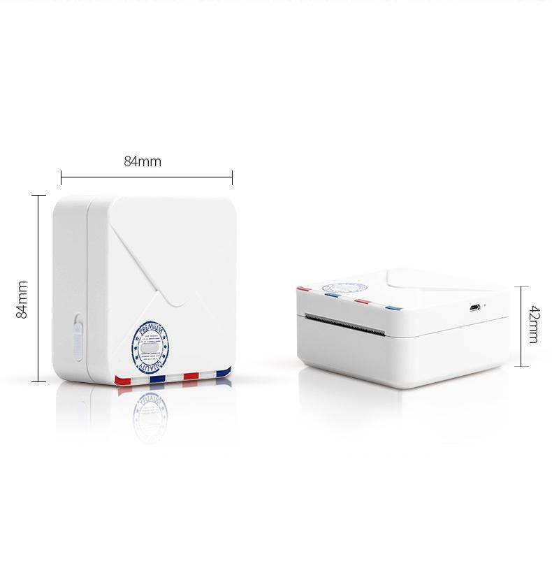 Mini Imprimante Bluetooth Portable Sans Encre Haute Résolution 300dpi Vert YONIS-1