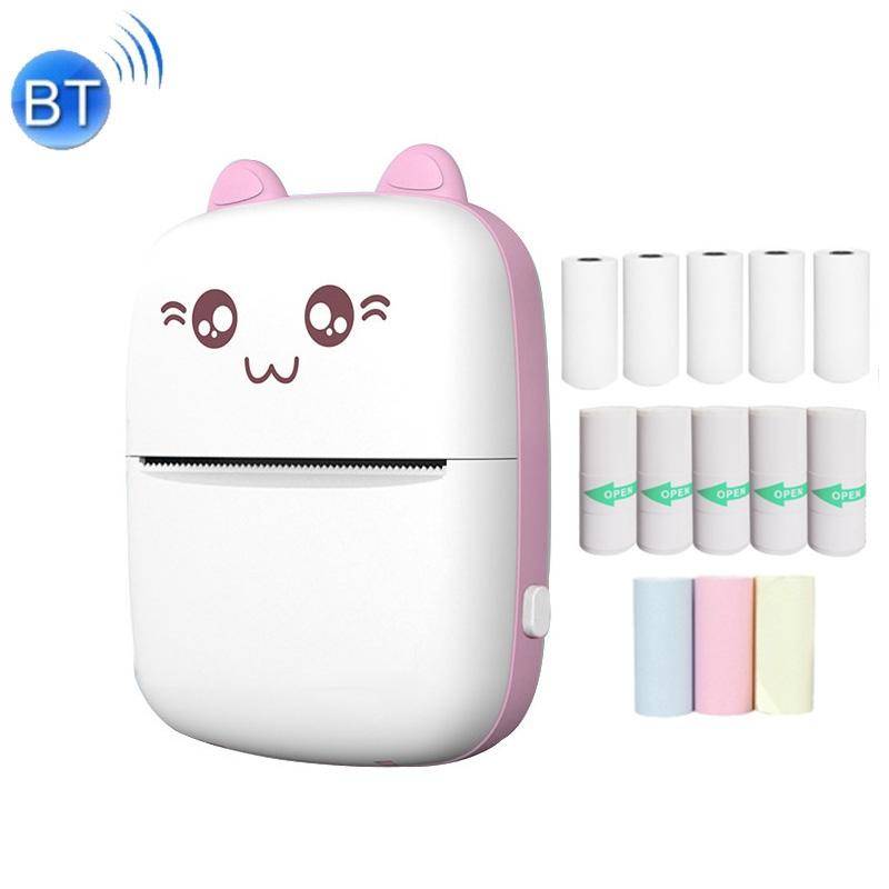 Mini Imprimante Thermique Bluetooth Portable Avec Accessoires Pour Enfants Rose YONIS-0