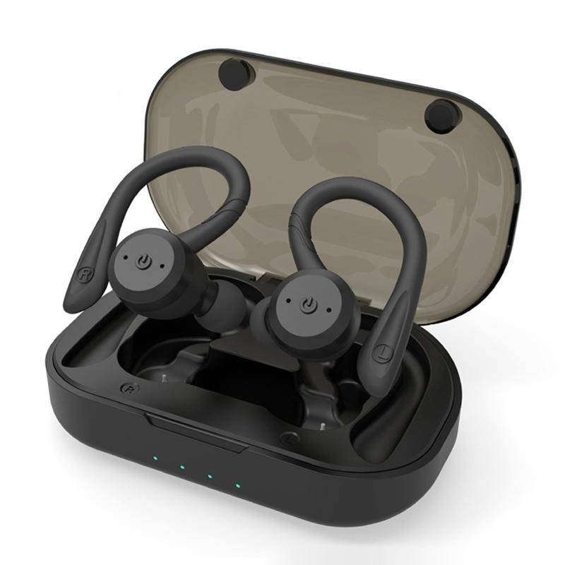 Écouteurs Bluetooth Sport Étanches IPX7 Appels HD Batterie Longue Durée Noir YONIS-0