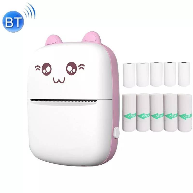 Mini Imprimante Thermique Bluetooth Portable Pour Photos Et Stickers Rose YONIS-0