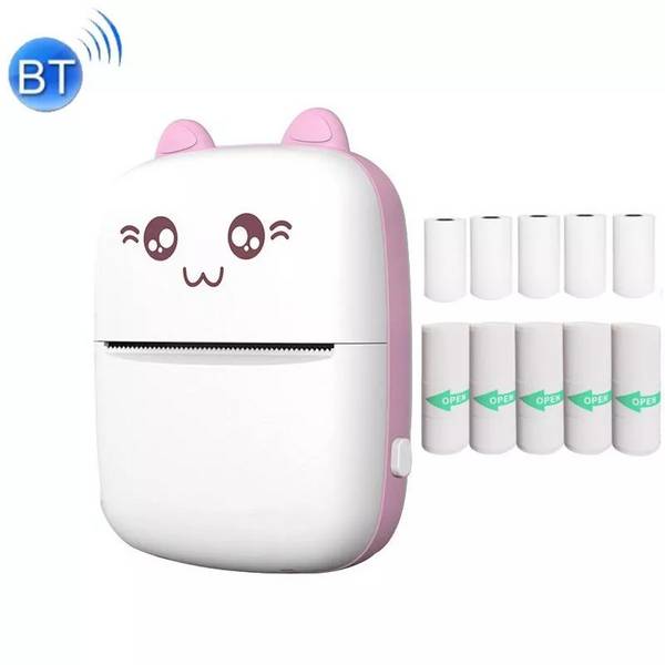 Mini Imprimante Thermique Bluetooth Portable Pour Photos Et Stickers Rose YONIS