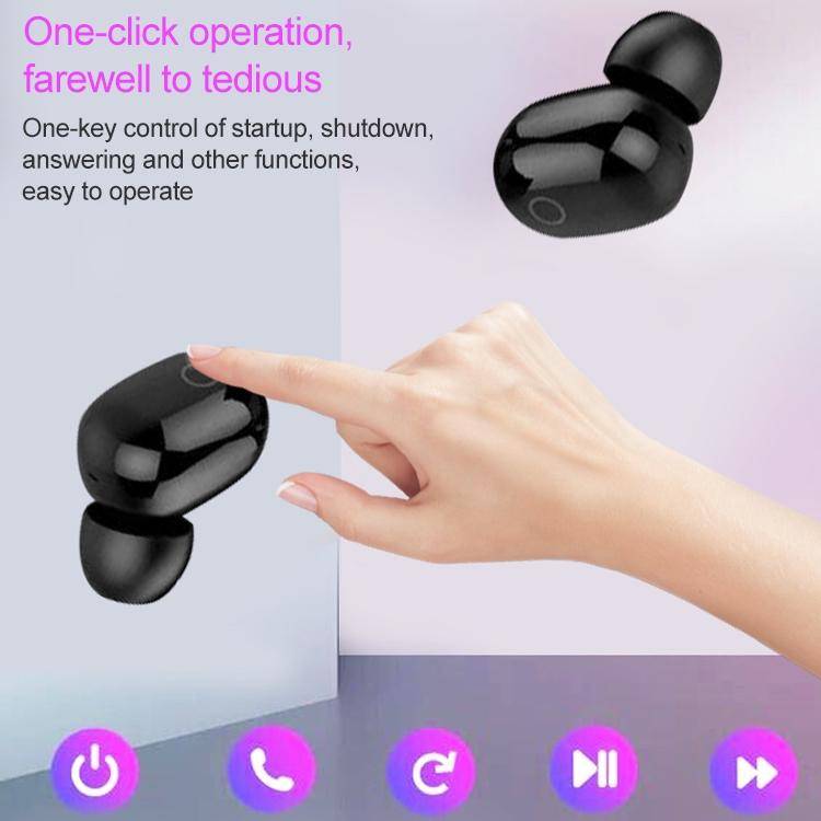 Ecouteurs Bluetooth Sans Fil Avec Charge Rapide Et Réduction De Bruit - Noir - Yonis-1
