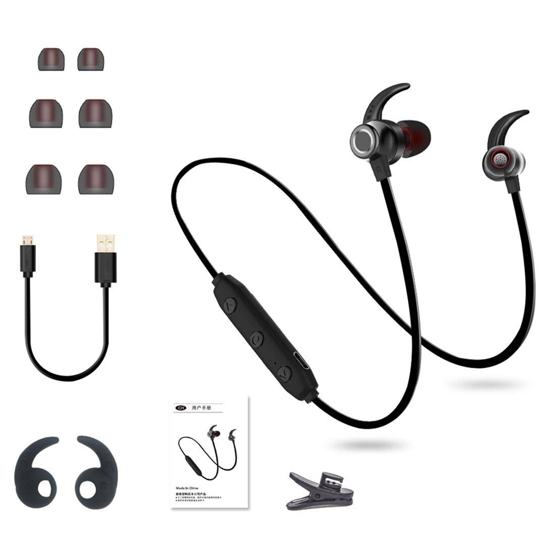 Ecouteurs Bluetooth Sport Etanches IPX4 Son Stéréo Pour Tous Smartphones Noir YONIS-1