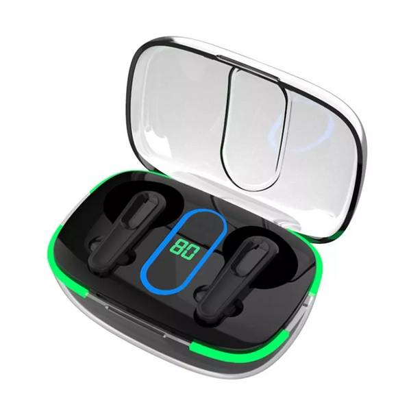Ecouteurs Bluetooth Blancs Affichage Digital Son Haute Qualité Etanche IP4 Noir YONIS