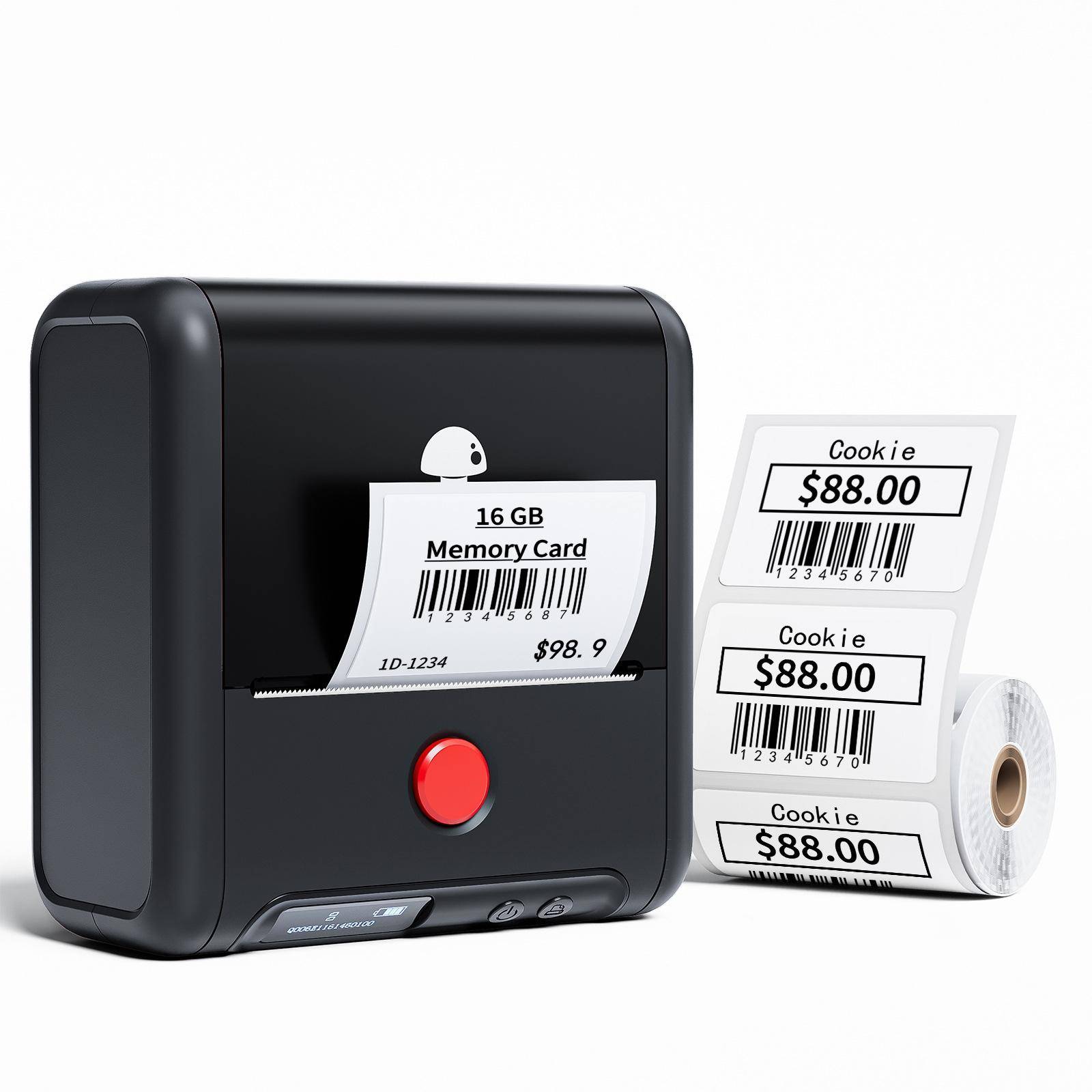 Mini Imprimante Bluetooth Portable Étiquettes Thermiques Haute Résolution Noir YONIS-0