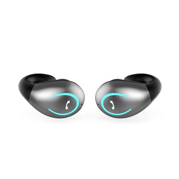 Ecouteurs Bluetooth Ultra-Légers Confortables Sécurisés Pour Sport Et Travail Gris YONIS